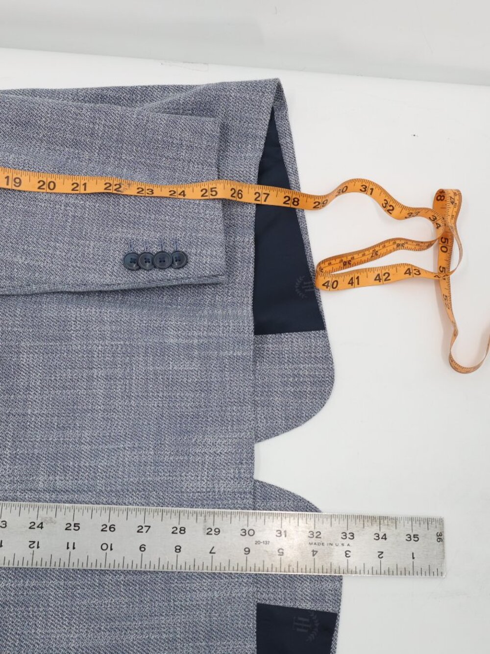 Tommy Hilfiger Sport Coat Men 48R Single Breasted Two Button unstructured summer - Picture 5 of 12